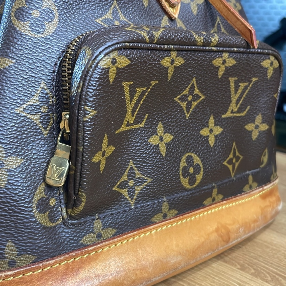 Louis Vuitton Brown Tan Monogram Montsouris MM Vintage - Picture 5 of 15